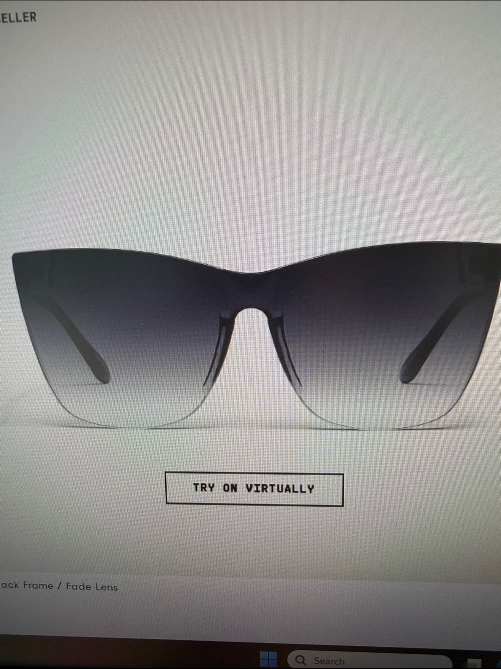 Quay Australia Black Fade Cat-Eye Sunglasses